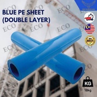 ECO HARDWARE Blue Plastic Canvas Construction PE Sheet Plastik Biru Kontrit Floor Cover Floor Protec