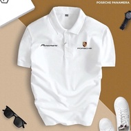 POLOMAN Porsche Turn-down Collar Polo Shirt CVC Crocodile, Porsche 911 Luxurious, Elegant Style