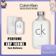 【SG stock】Calvin Klein CK One Perfume For Women And Men 100ML   Authentic Unise toilet water Citrus Fragrance