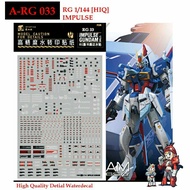 WATER DECAL [ARTISAN'S CLUB] RG33 RG 1/144 FORCE IMPULSE GUNDAM A-RG 33