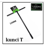 12mm T-Wrench T-Sock Wrench Black T-Socket Wrench TEKIRO T 12 Mm