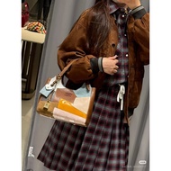 MIUMIU/Mumu511020  Japanese Flash Stitching Tote Bag 5BA304#5BB147#5BG231#Delicate Leather Soft Zipp