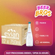 Evian Sparkling Mineral Water 750ml