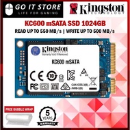 Kingston KC600 256GB / 512GB / 1TB MSATA Internal SSD