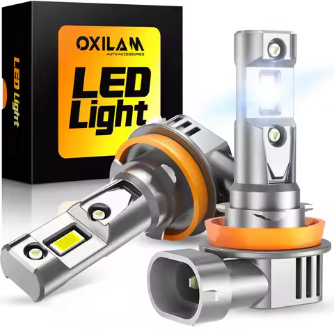 OXILAM 2Pcs 16000LM Canbus H11 LED Headlight Bulb 60W HB3 9005 LED HB4 9006 HIR2 9012 Error Free H8 