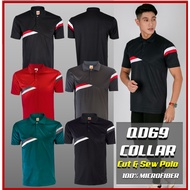 QD69 | OREN SPORT POLO COLLAR QUICKDRY | UNISEX | CUT & SEW POLO | JERSEY MICROFIBER TSHIRT JERSEY |