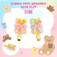 Ribbon Peepo Bogummy Hair Clips 🎀l Hej Bonnie Official