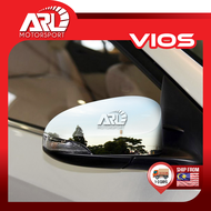 Toyota Vios XP150 NCP150 3rd Side Mirror Chrome Carbon Cover Side Rearview Mirror Wing Cover Trim For Vios (2013-2019) ARL Motorsport Car Accessories