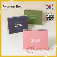[Antenna Shop] 2026 Daily Desk Calendar Planner | Korean Date-Type 2026 Scheduler | Weekly & Monthly