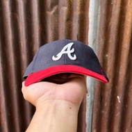 47 ' Brand Atlanta Braves Blue Red Logo Adjustable Hat Baseball Cap