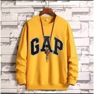 Sweater Hoodie Crewneck Gap Yellow Logo Print Text Pull Embroidery Premium Unisex Thick Fleece Material G280s