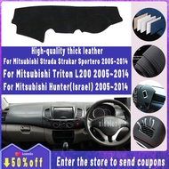 Thickened Insulated leather dashboard cover pad for Mitsubishi L200 Triton Strada Strakar Barbarian 