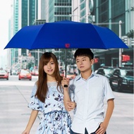 TDN加大黑膠三折魔術傘自動開收傘輕量抗UV晴雨傘(皇家藍)