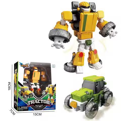 2026 Korea Anime Holle Airplane Train Tank Transformation Plastic Carbot Robot Action Figures Educat