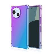 For Sharp Aquos Sense 9 Gradient Soft TPU Anti-Drop Transparent Mobile Phone Case