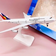 BOEING 747 AIRLINES NATIONAL AIR BRAND PHILIPPINES AIRLINES - HIGH QUALITY ALLOY VERSION 1:400 SCALE