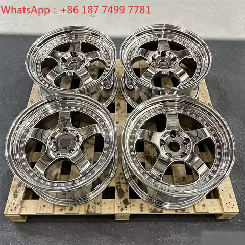 Chrome Polished Deep Dish Forged Wheels 18 19 20 5x120 5x112 5x114.3 Luxury Car Rims