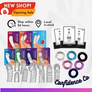 [IN-STOCK] Reusable Finger Sleeve Condom Sleeve Penis Cock Ring Delay Ejaculation Silicone Adult Masturbation Sex Toy