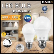 <DIMMABLE> LED BULB 10W 14W E27 LAMP BULB DIMMER SWITCH WW/DL A60 A65 LEB BULB DIMMABLE
