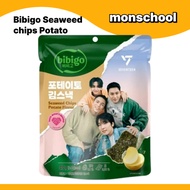 Bibigo Seaweed Chips Snack Potato / 40g / Korean Crispy Seaweed Snack / Limited Edition with SEVENTE