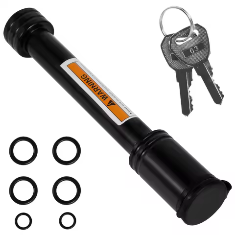 Trailer Hitch Lock 5/8 Inch Carbon Steel Towing Hitch Receiver Lock Anti-Theft Waterproof Hitch Rece