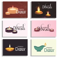 2023 Diwali Greeting Card Gift Cards for Deepavali Folding Post Cards Holiday Festival Blessing Card