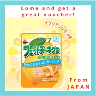 【Direct from Japan】Bourbon Fettuccine Gummy Italian Lemon Flavor 50g