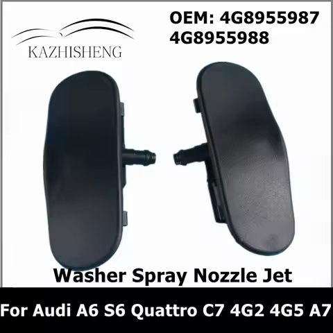 4G8955987 4G8955988 1Pair Left Right Windshield Heated Washer Spray Nozzle Water Jet For Audi A6 S6 