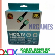 CABLE HDMI PREMIUM 8K CABLE HDMI 8K ULTRA HD 2M