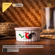 ROSTIA Mangkok Ramekin 105cm Ayam Kukuruyuk Kopin KPR-5B Porcelain Keramik