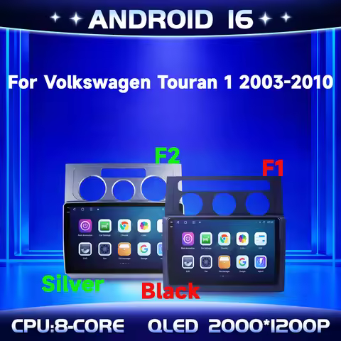10" Car Radio For Volkswagen Touran 1 2003-2010 Android 16 4G Wireless BT Carplay Multimedia Navigat