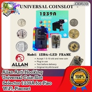 Allan Anti-Hooking Universal Coin Slot Selector 1239A for Piso WiFi, Pisonet/carwash timer