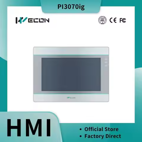 Wecon 7-inch IIoT HMI PI3070ig series support remote monitor/control/download, Siemens/Schneider/Mit