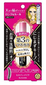 Kiss me - 花漾美姬 豐盈卷翹防水睫毛膏 #黑色 6g [平行進口]