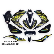 YAMAHA R25 V1 COVERSET COVER SET BODY SET COVER FULL SET 14PCS 100% ORIGINAL DOCTOR