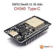 (HCM) Bản Mạch Phát Triển ESP32 30 chân TYPE-C USB CH340C WiFi+ Bluetooth Lõi Kép ESP32-DevkitV1-32