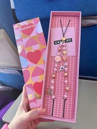 Starbucks x Casetify Valentine's Day Pink Phone Chain 手機繩 Y2k 多巴胺 穿珠