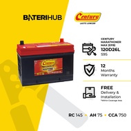 [Installation Provided] Bateri Kereta 120D26L S95 Century Marathoner Max EFB | Car Battery BateriHub