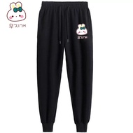 Jogger Pants (BLACK/GRAY) ** AA-314 Long For Men And Women Cuffed **Premium Grade Work Very Comforta