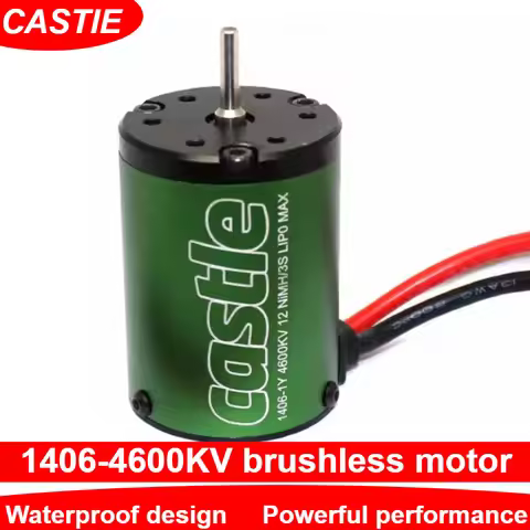 1pcs Castle Castor 1406 4600KV four pole brushless motor 1/10 off-road short card Bigfoot remote con