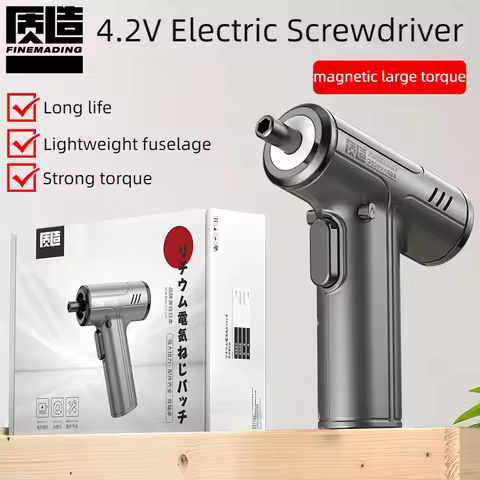 Electric Screwdriver Set 4.2V Cordless Mini Hand Electric Drill Rechargeable Screw Driver Multi-Func