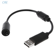 CRE  USB Breakaway Cable Adapter Cord Replacement For Xbox 360 Wired Game Controller