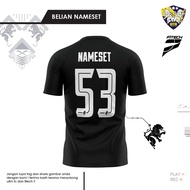 Nameset UiTM FC 2021 Malaysia Super League Jersey Black [Lions Pride]