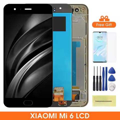 Mi 6 Display Screen, for Xiaomi Mi 6 Mi6 MCE16 Lcd Display Touch Screen Digitizer with Frame Replace