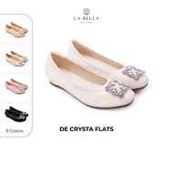 LA BELLA Lambskin Shoes Model DE CRYSTA FLATS 9 Colors