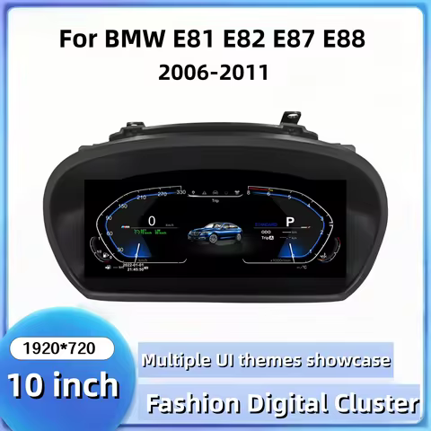 10 Inch HD Screen Digital Virtual Cockpit Instrument Cluster For BMW 1 Series E81 E82 E87 E88 2006-2