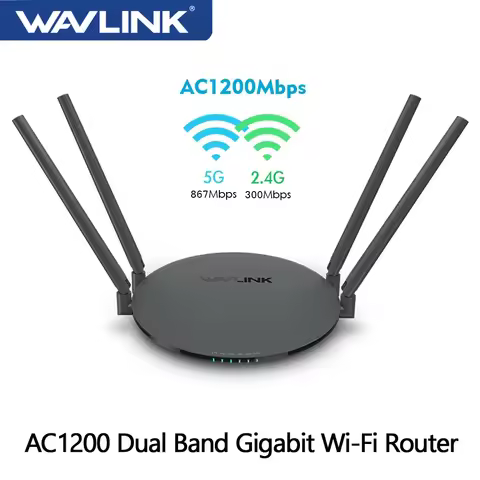 Wavlink AC1200 Dual Band Wi-Fi Router Gigabit Ethernet Router 5GHz&2.4Ghz Wireless WiFi Repeater WPS