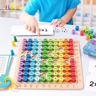 HL Kids Montessori Educational Wooden Toys Baby Math Toys 99 Multiplication Table Math Arithmetic Te