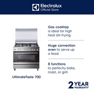 Electrolux 90cm Free-Standing Gas Cooker with Electric Oven EKM9689X