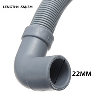 1Set 1/1.5/3/4M Flexible Wash Machine Dishwasher Drain Hose Outlet Water Pipe Extension Plastic